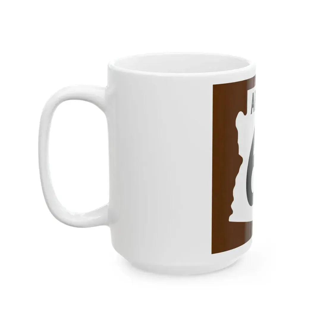 Arizona 68 1960 east (Arizona) (Road Sign) White Coffee Mug - Go Mug Yourself