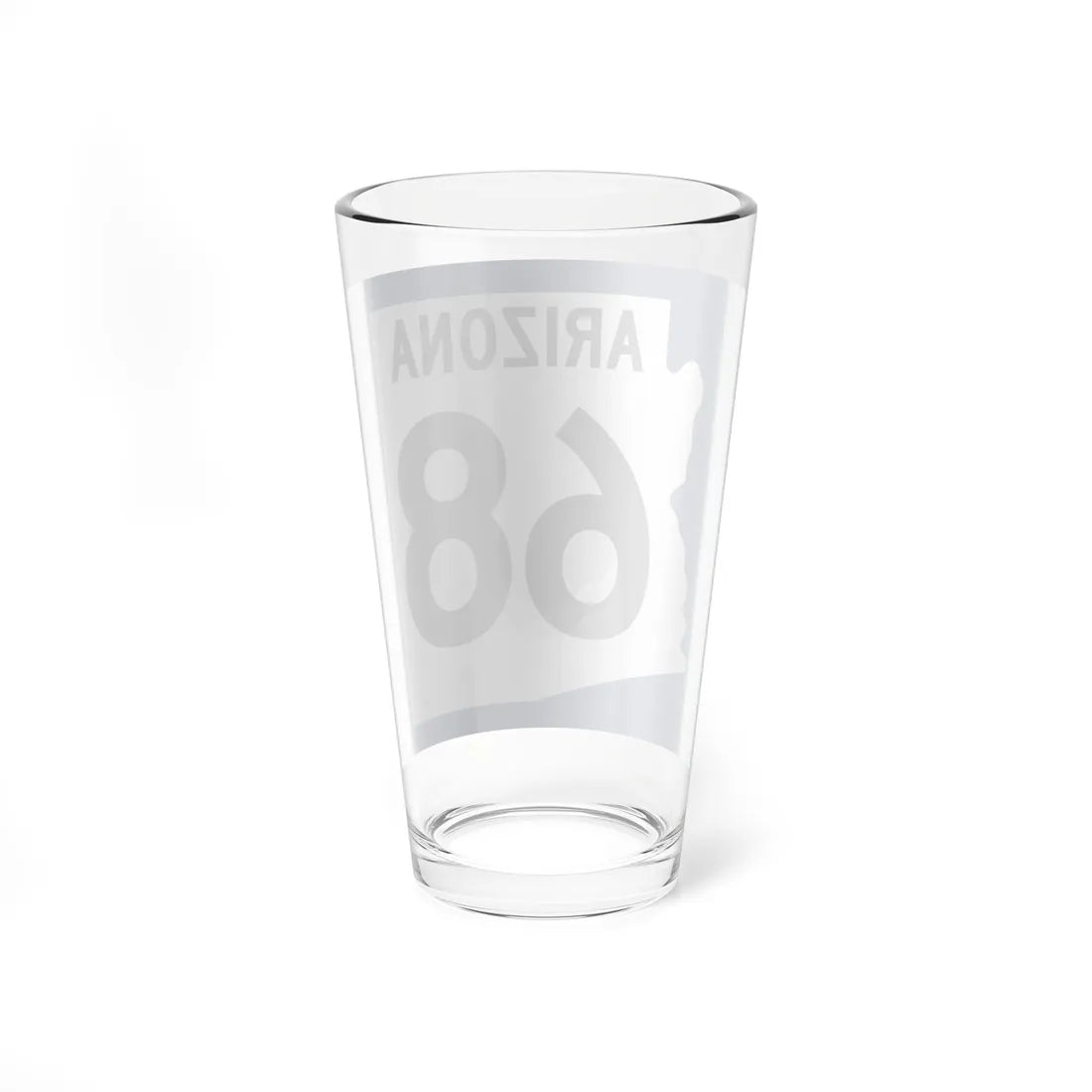 Arizona 68 1960 west (Arizona) (Road Sign) Pint Glss 16oz - Go Mug Yourself