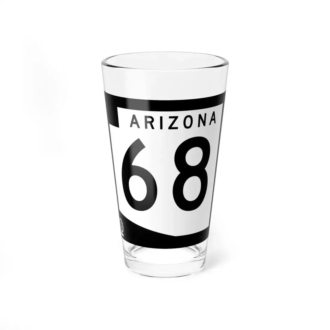 Arizona 68 1978 (Arizona) (Road Sign) Pint Glss 16oz 16oz - Go Mug Yourself
