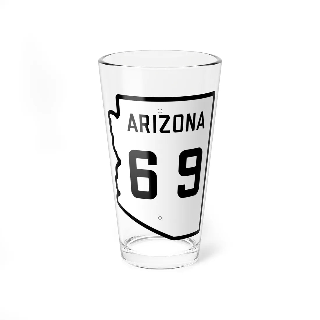 Arizona 69 1941 (Arizona) (Road Sign) Pint Glss 16oz 16oz - Go Mug Yourself