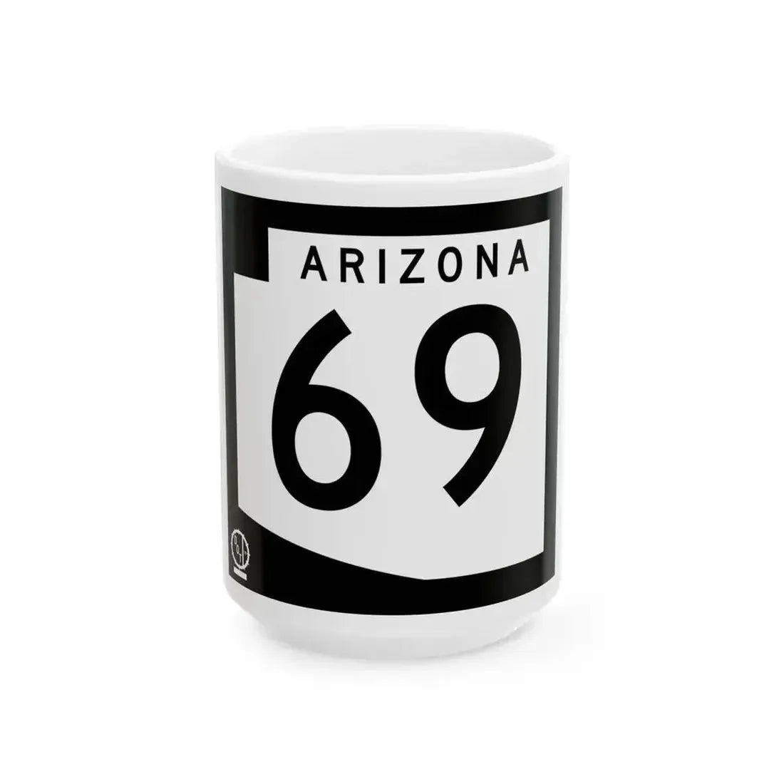 Arizona 69 1978 (Arizona) (Road Sign) White Coffee Mug - Go Mug Yourself