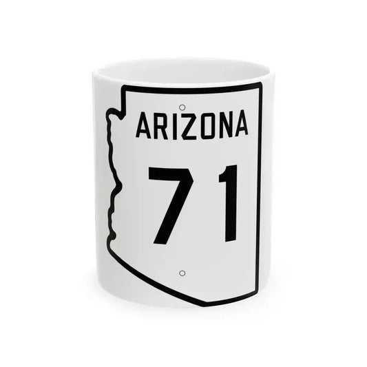 Arizona 71 1941 (Arizona) (Road Sign) White Coffee Mug 11oz - Go Mug Yourself