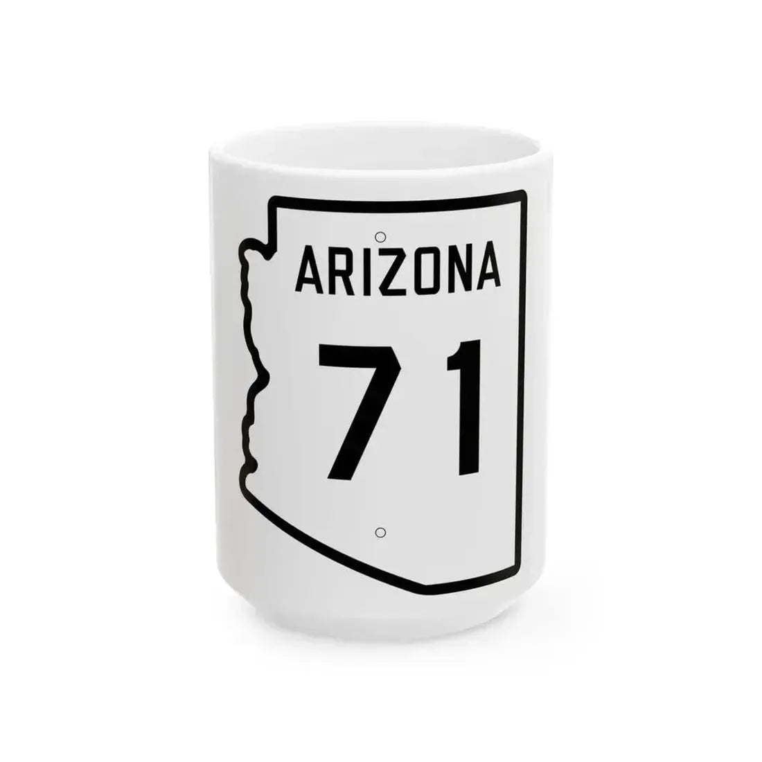 Arizona 71 1941 (Arizona) (Road Sign) White Coffee Mug 15oz - Go Mug Yourself