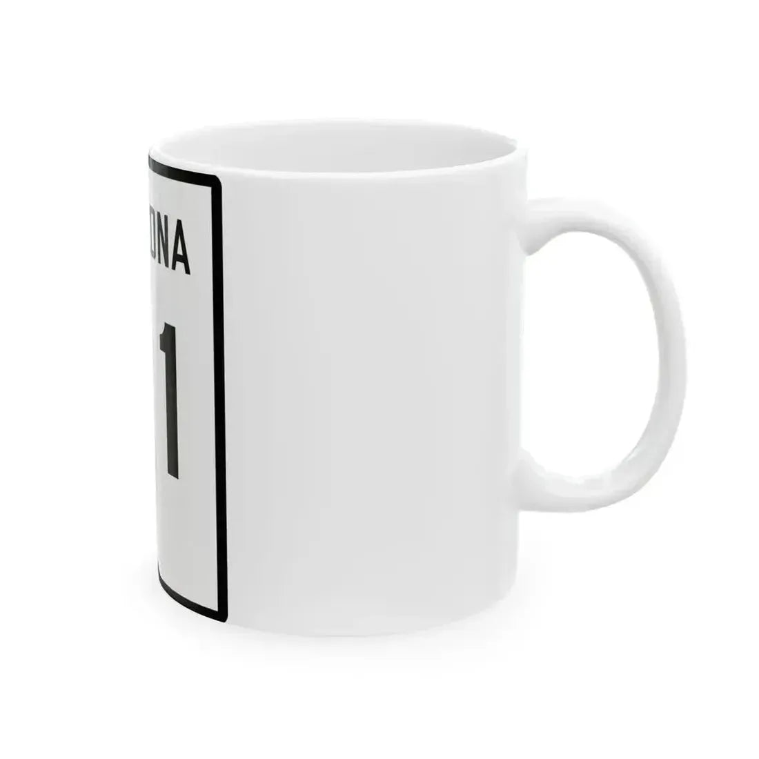 Arizona 71 1941 (Arizona) (Road Sign) White Coffee Mug - Go Mug Yourself