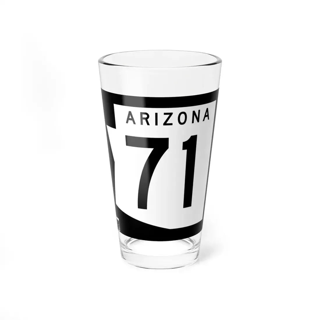Arizona 71 1973 (Arizona) (Road Sign) Pint Glss 16oz 16oz - Go Mug Yourself