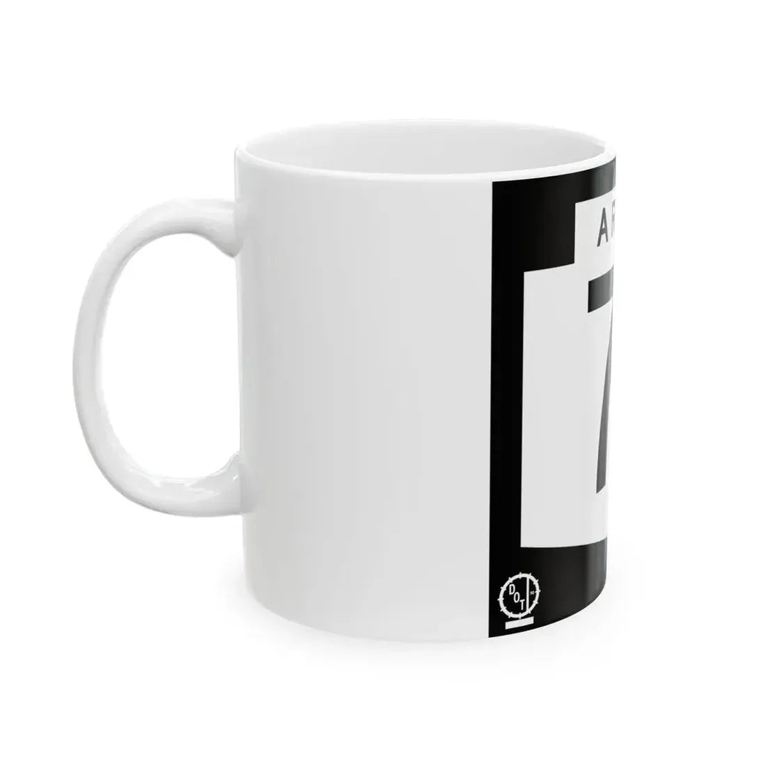 Arizona 71 1978 (Arizona) (Road Sign) White Coffee Mug - Go Mug Yourself