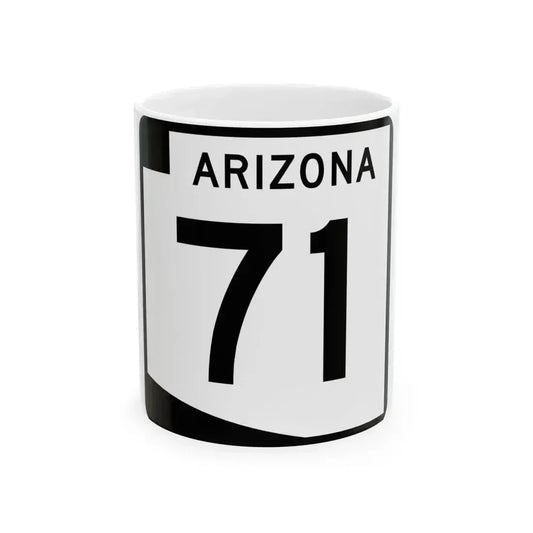Arizona 71 (Arizona) (Road Sign) White Coffee Mug 11oz - Go Mug Yourself
