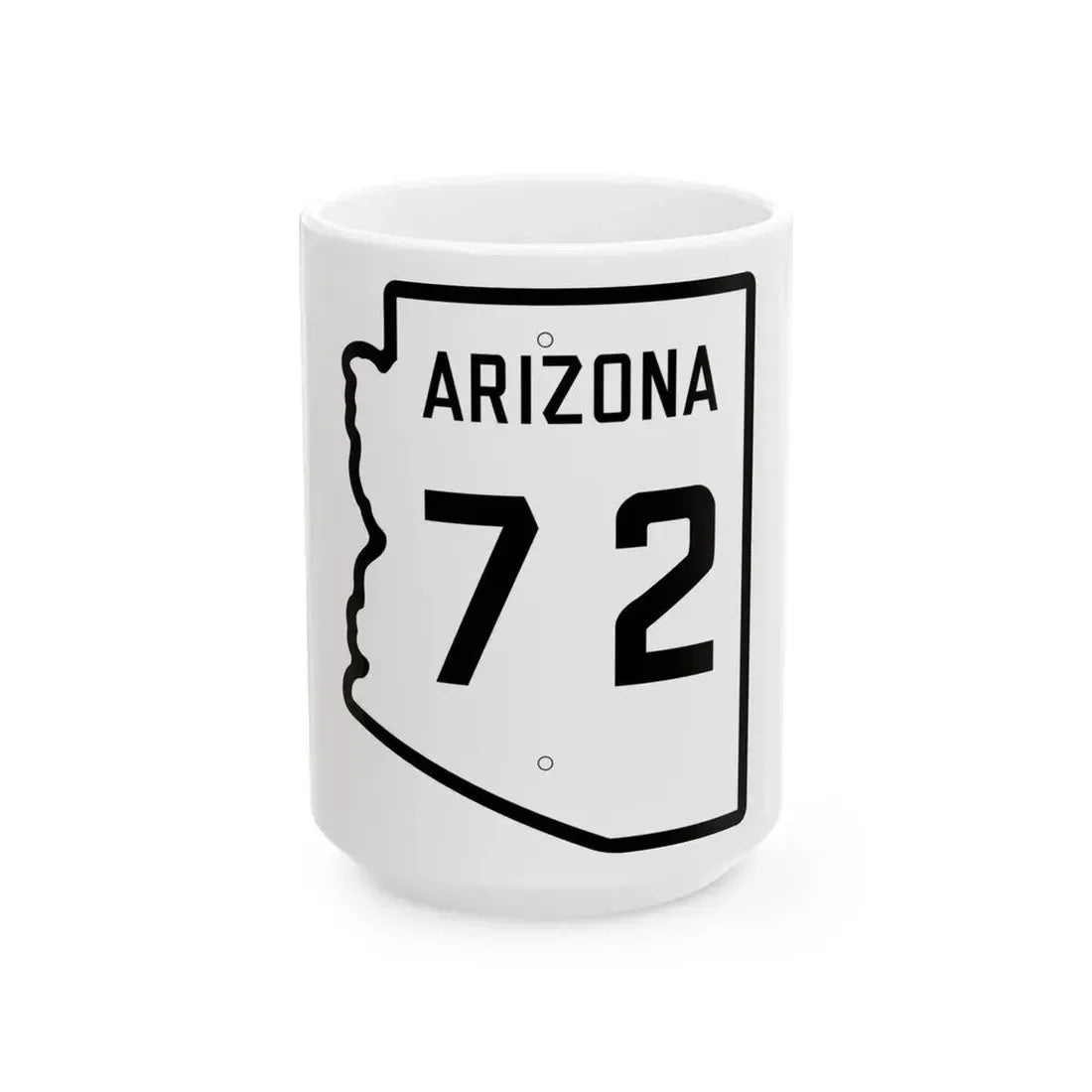 Arizona 72 1941 (Arizona) (Road Sign) White Coffee Mug 15oz - Go Mug Yourself