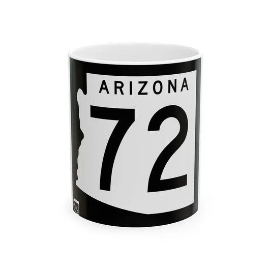 Arizona 72 1963 (Arizona) (Road Sign) White Coffee Mug 11oz - Go Mug Yourself