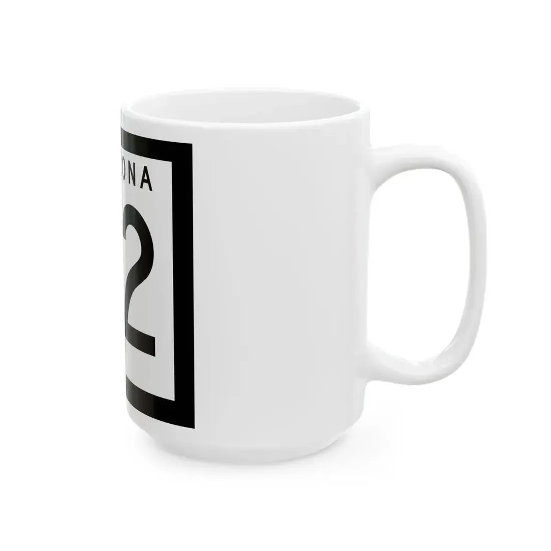 Arizona 72 1963 (Arizona) (Road Sign) White Coffee Mug - Go Mug Yourself