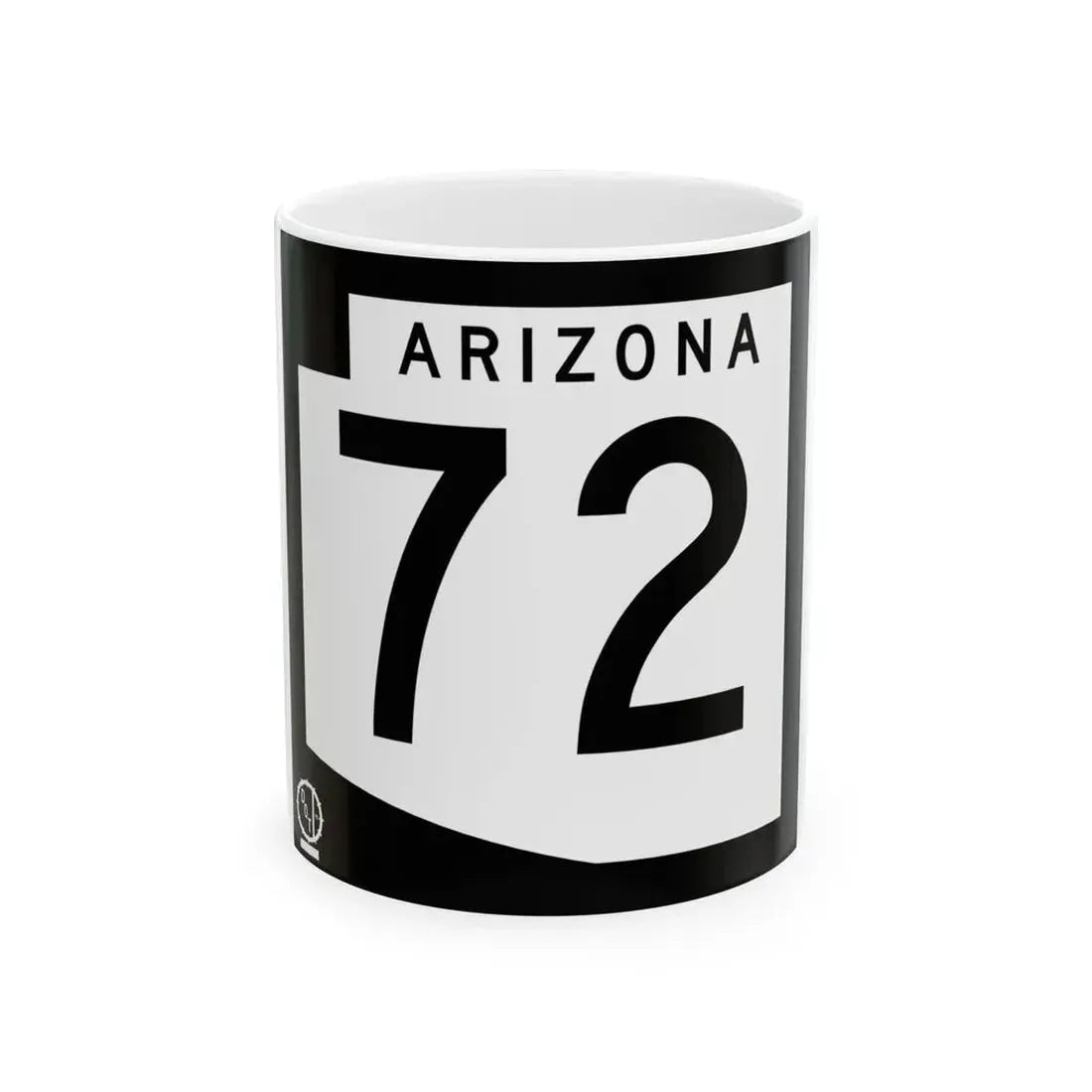 Arizona 72 1978 (Arizona) (Road Sign) White Coffee Mug 11oz - Go Mug Yourself