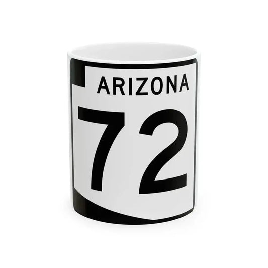 Arizona 72 (Arizona) (Road Sign) White Coffee Mug 11oz - Go Mug Yourself