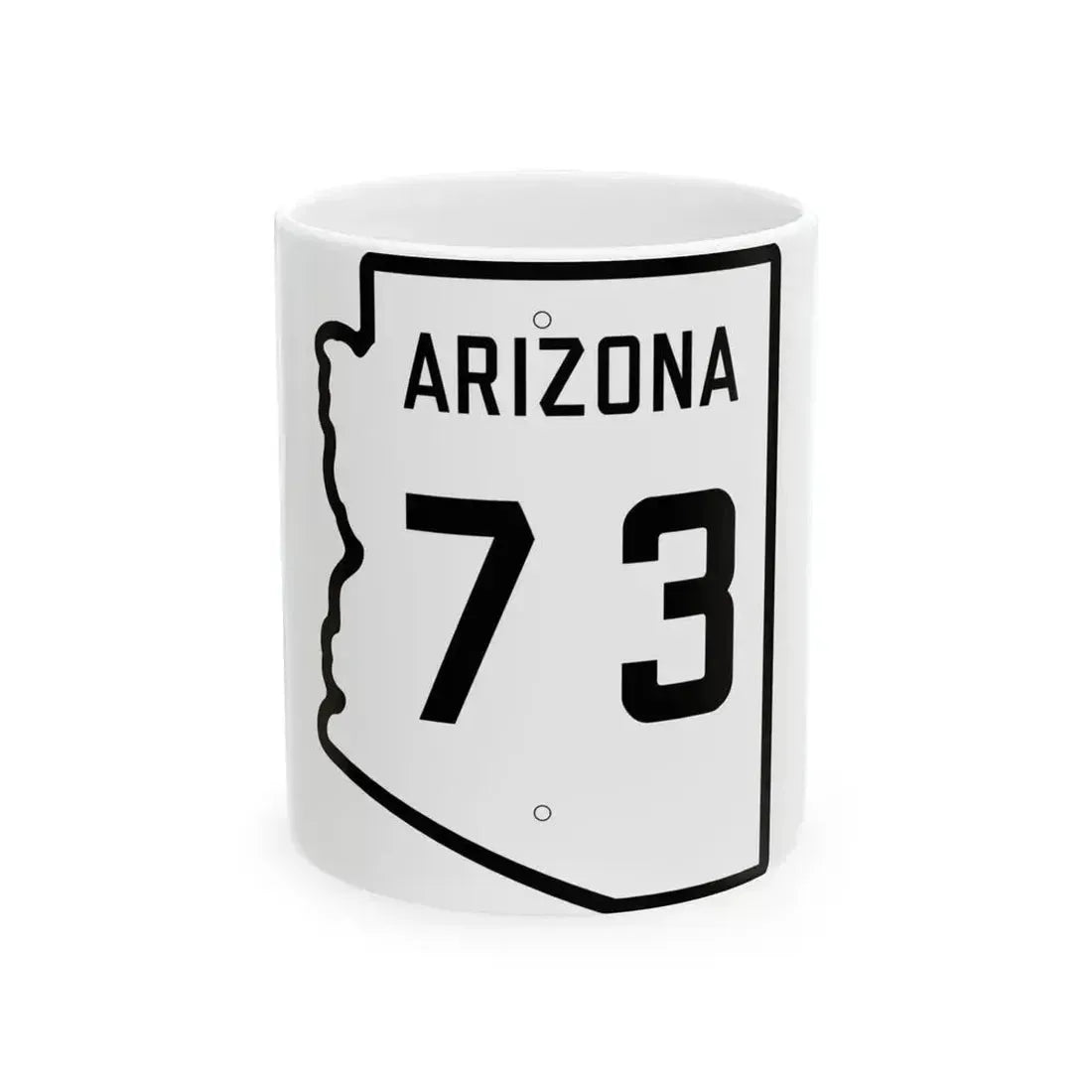 Arizona 73 1941 (Arizona) (Road Sign) White Coffee Mug 11oz - Go Mug Yourself