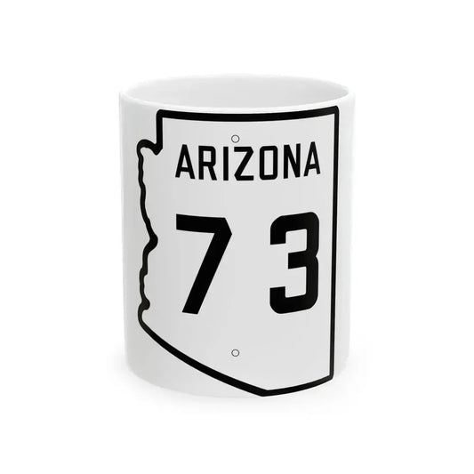 Arizona 73 1941 (Arizona) (Road Sign) White Coffee Mug 11oz - Go Mug Yourself