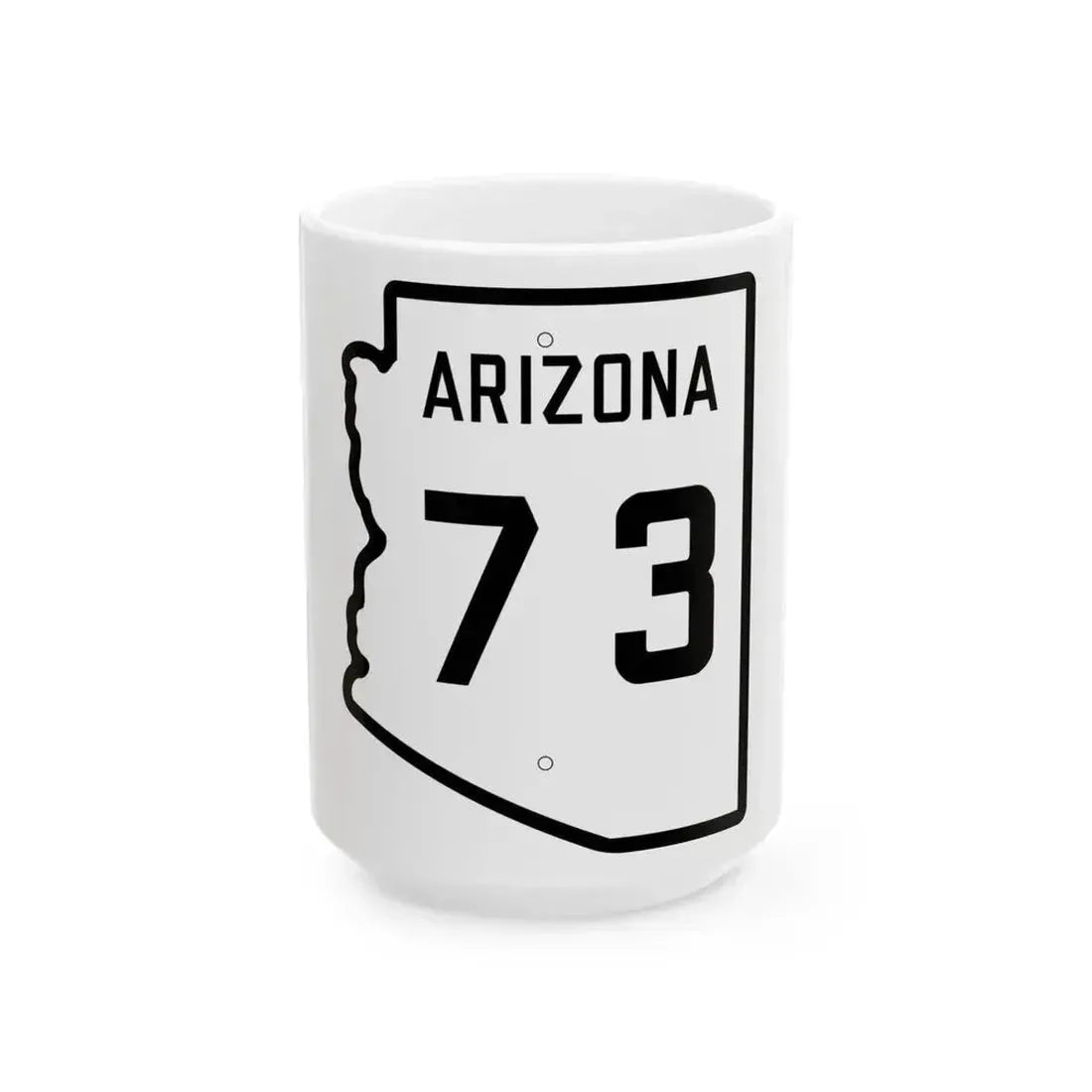 Arizona 73 1941 (Arizona) (Road Sign) White Coffee Mug 15oz - Go Mug Yourself