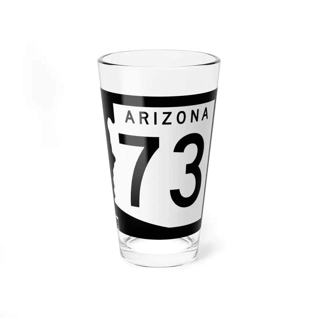 Arizona 73 1963 (Arizona) (Road Sign) Pint Glss 16oz 16oz - Go Mug Yourself