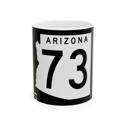 Arizona 73 1963 (Arizona) (Road Sign) White Coffee Mug 11oz - Go Mug Yourself