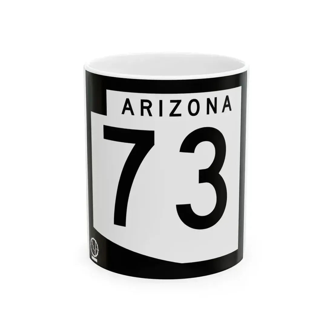 Arizona 73 1978 (Arizona) (Road Sign) White Coffee Mug 11oz - Go Mug Yourself