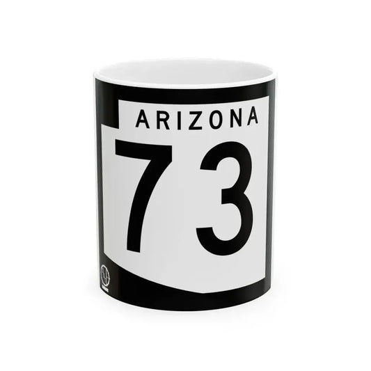 Arizona 73 1978 (Arizona) (Road Sign) White Coffee Mug 11oz - Go Mug Yourself