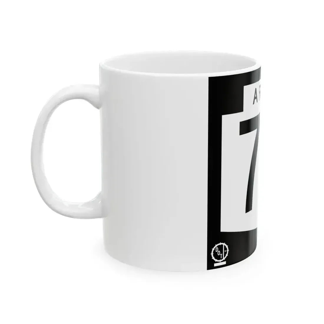Arizona 73 1978 (Arizona) (Road Sign) White Coffee Mug - Go Mug Yourself