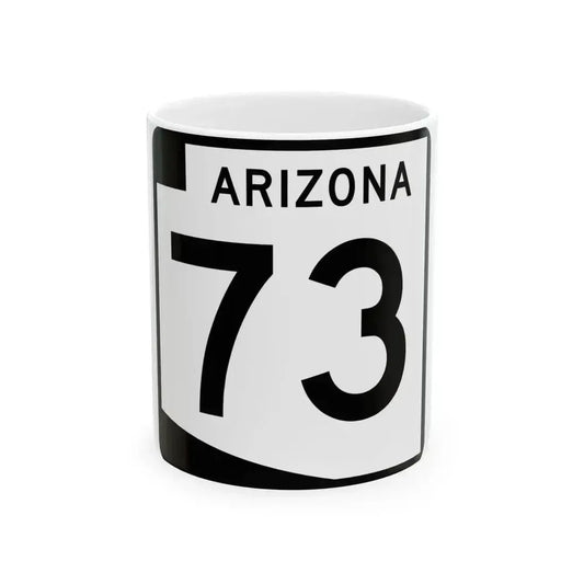 Arizona 73 (Arizona) (Road Sign) White Coffee Mug 11oz - Go Mug Yourself