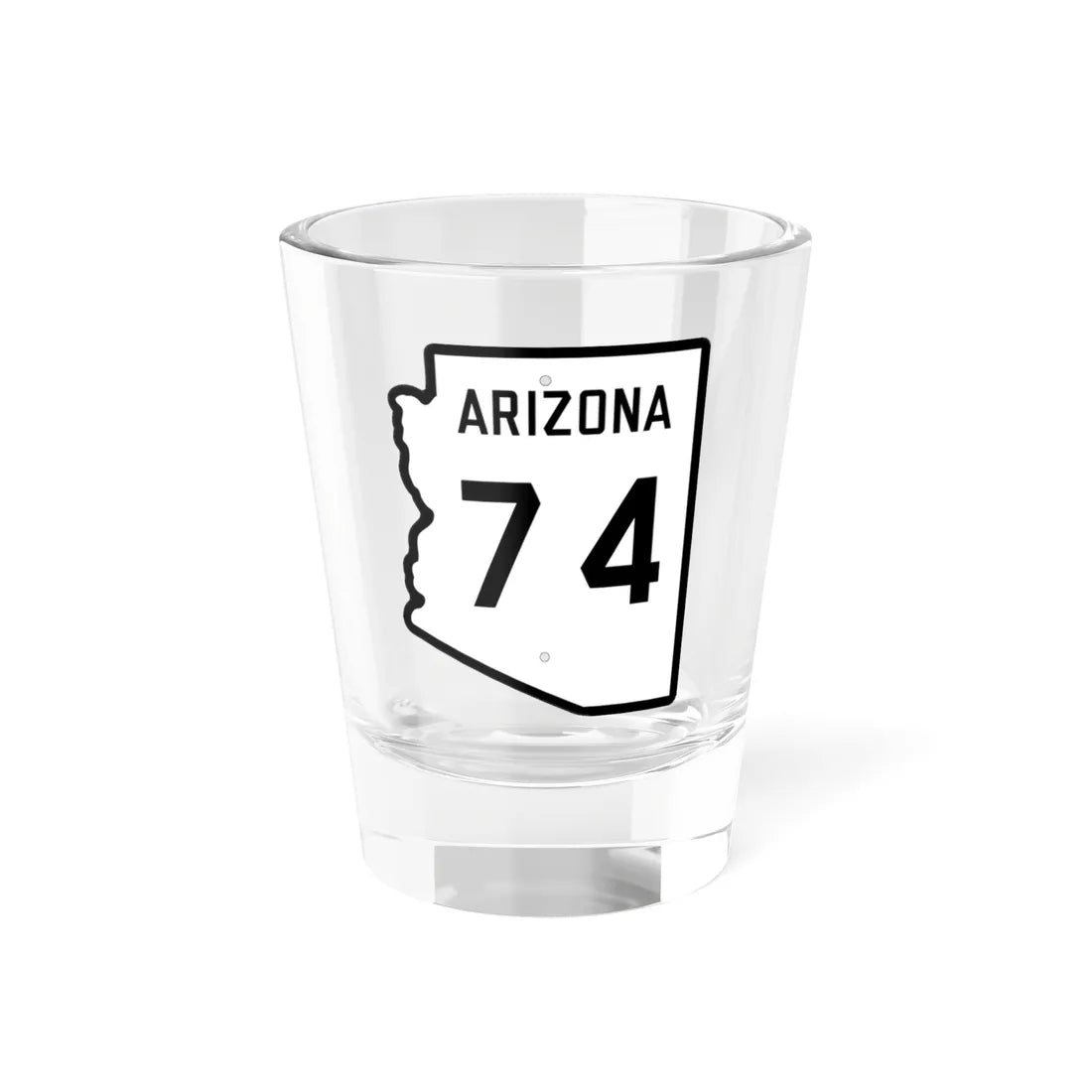 Arizona 74 1941 (Arizona) (Road Sign) Shot Glass 1.5oz 1.5oz - Go Mug Yourself