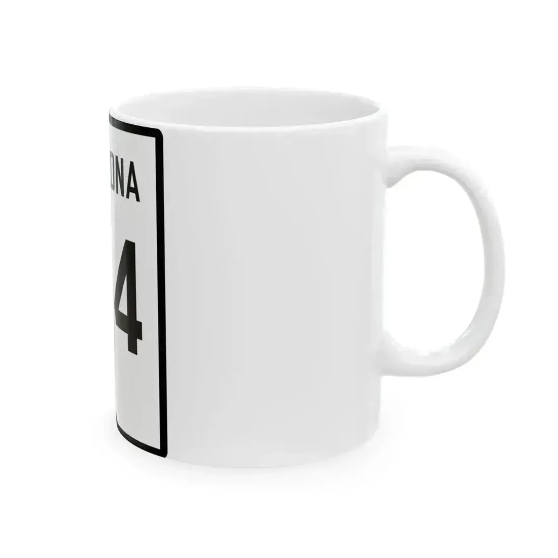 Arizona 74 1941 (Arizona) (Road Sign) White Coffee Mug - Go Mug Yourself
