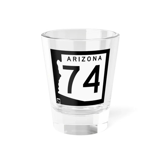 Arizona 74 1963 (Arizona) (Road Sign) Shot Glass 1.5oz 1.5oz - Go Mug Yourself