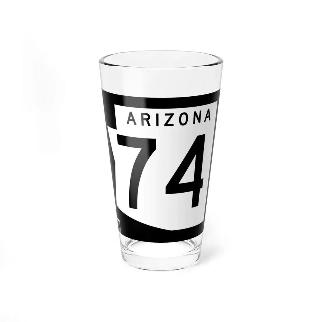 Arizona 74 1973 (Arizona) (Road Sign) Pint Glss 16oz 16oz - Go Mug Yourself