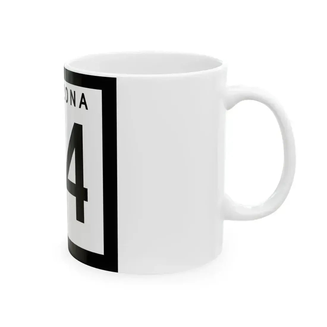 Arizona 74 1973 (Arizona) (Road Sign) White Coffee Mug - Go Mug Yourself