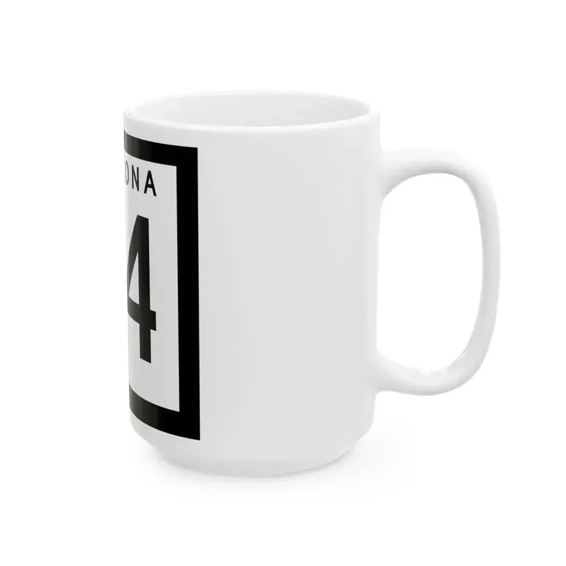 Arizona 74 1973 (Arizona) (Road Sign) White Coffee Mug - Go Mug Yourself