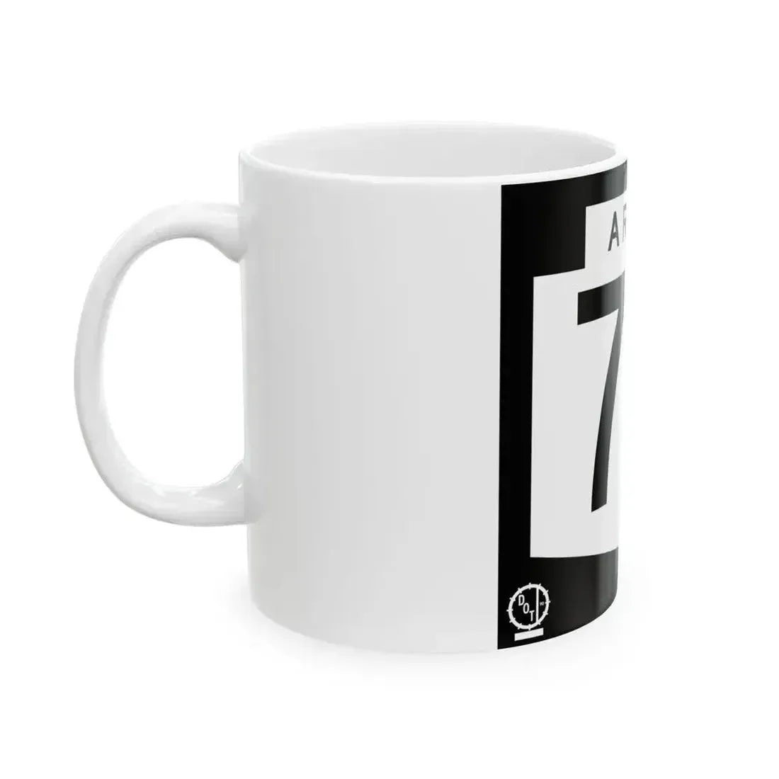 Arizona 74 1978 (Arizona) (Road Sign) White Coffee Mug - Go Mug Yourself