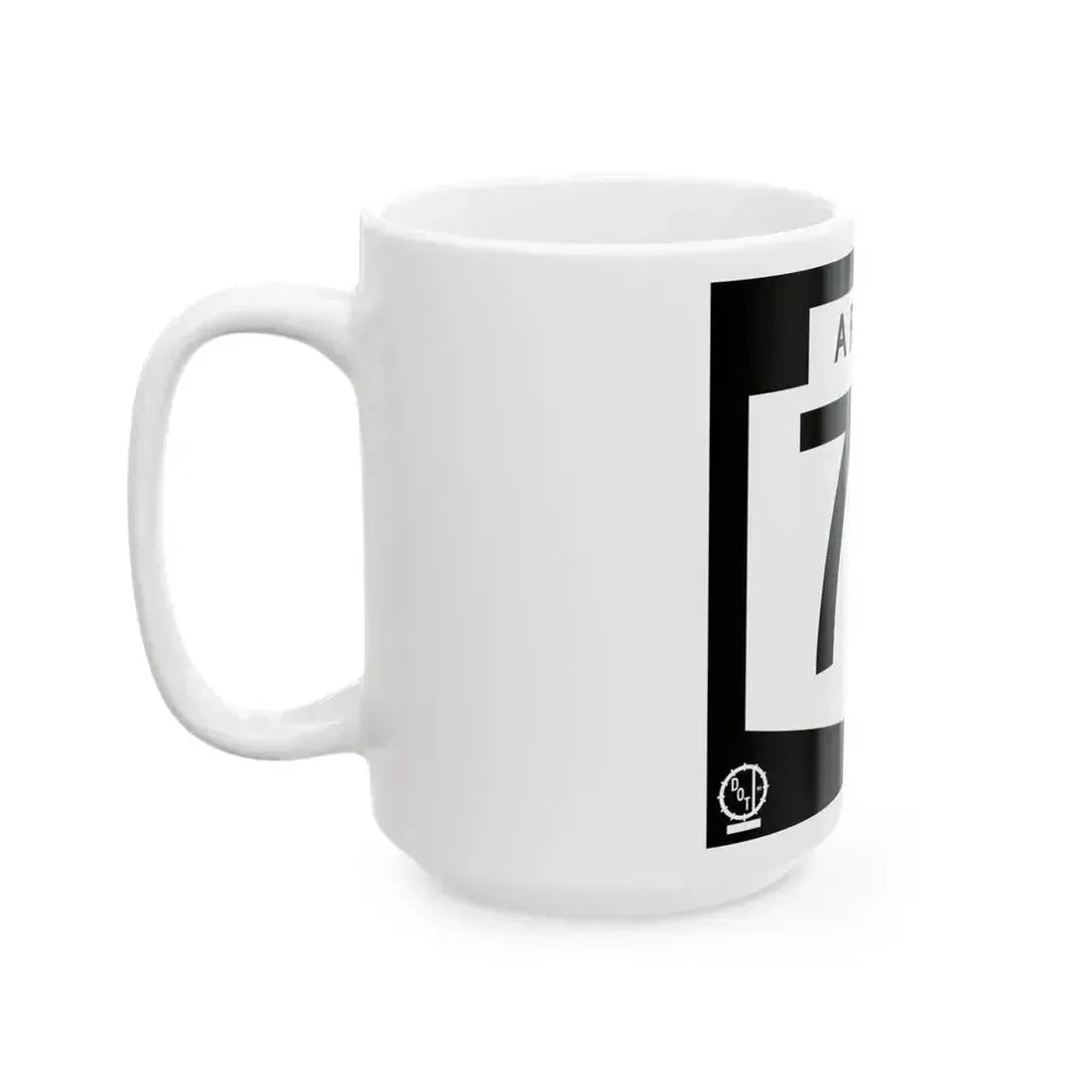 Arizona 74 1978 (Arizona) (Road Sign) White Coffee Mug - Go Mug Yourself