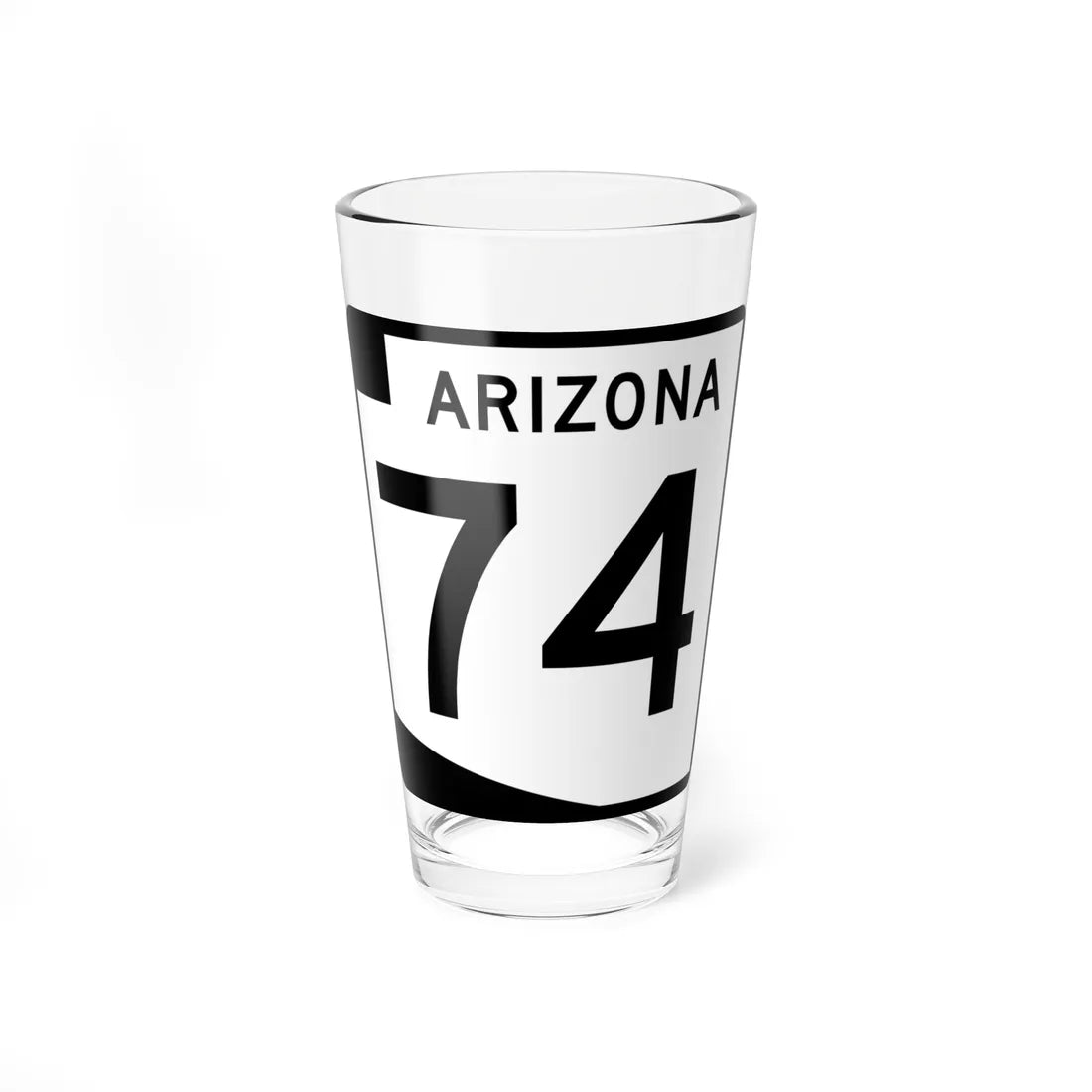 Arizona 74 (Arizona) (Road Sign) Pint Glss 16oz 16oz - Go Mug Yourself