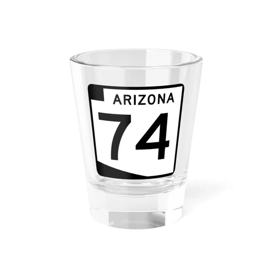 Arizona 74 (Arizona) (Road Sign) Shot Glass 1.5oz 1.5oz - Go Mug Yourself