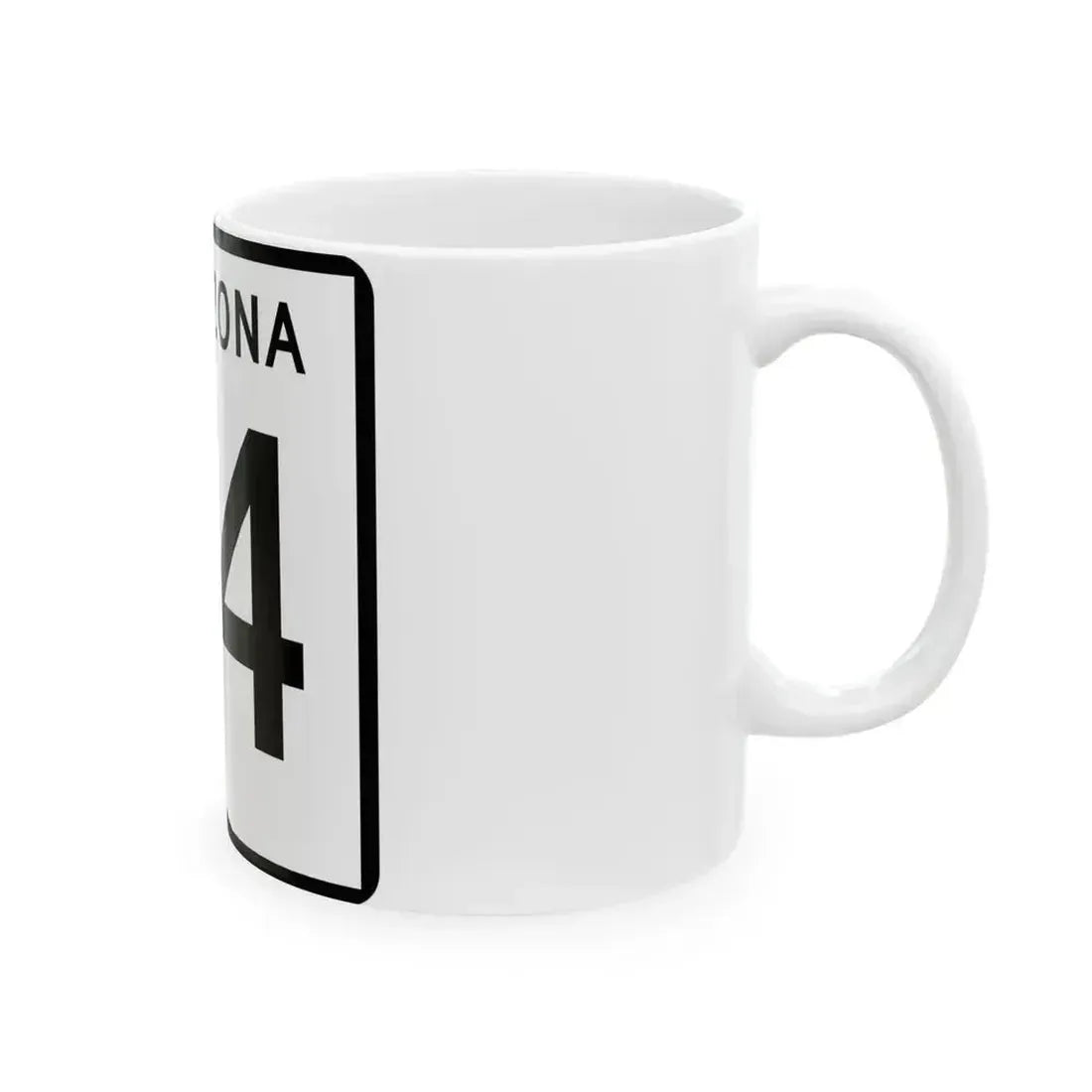 Arizona 74 (Arizona) (Road Sign) White Coffee Mug - Go Mug Yourself