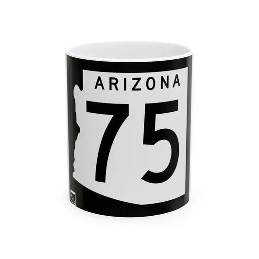 Arizona 75 1963 (Arizona) (Road Sign) White Coffee Mug 11oz - Go Mug Yourself