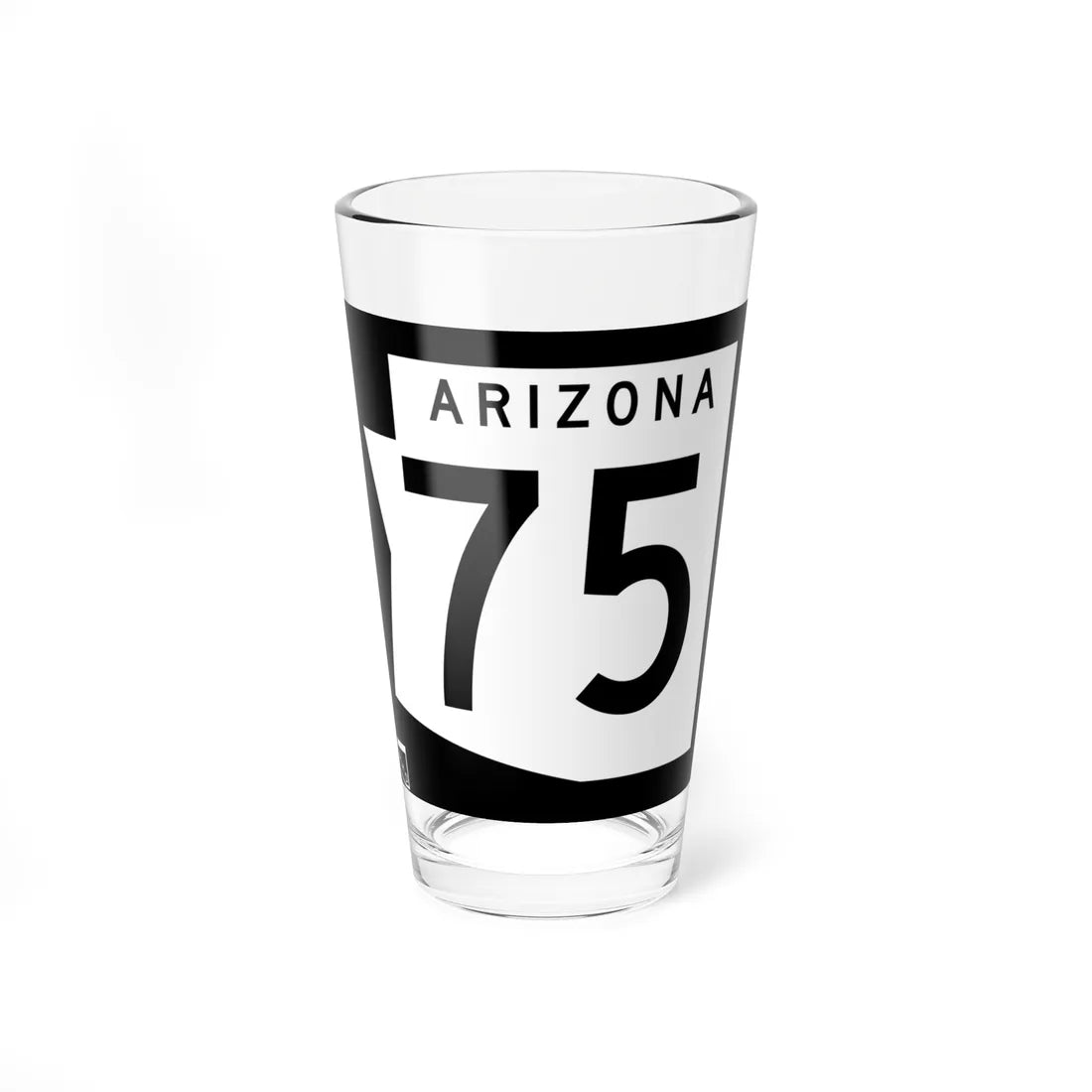 Arizona 75 1973 (Arizona) (Road Sign) Pint Glss 16oz 16oz - Go Mug Yourself