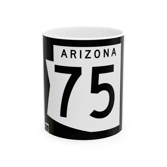 Arizona 75 1973 (Arizona) (Road Sign) White Coffee Mug 11oz - Go Mug Yourself