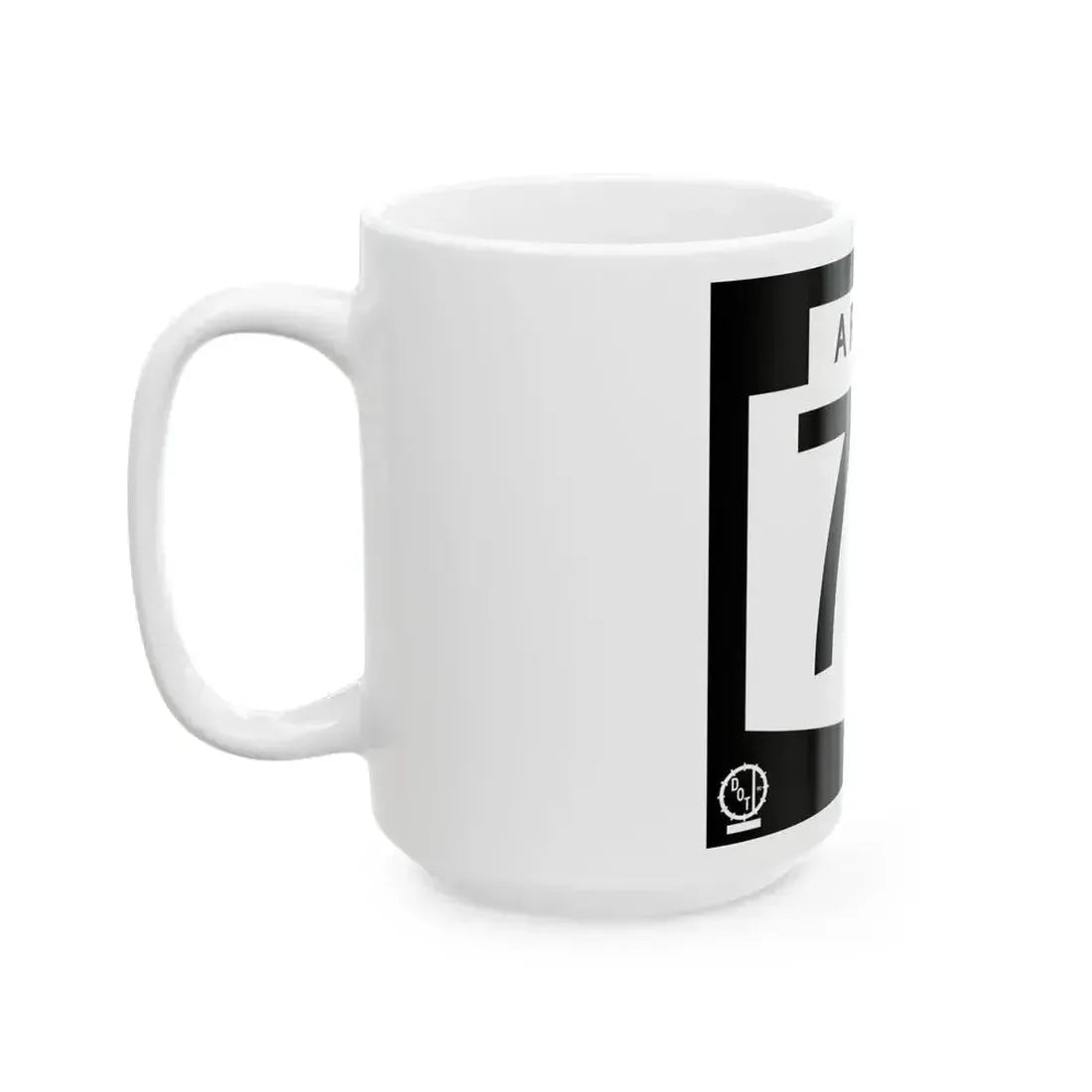 Arizona 75 1978 (Arizona) (Road Sign) White Coffee Mug - Go Mug Yourself