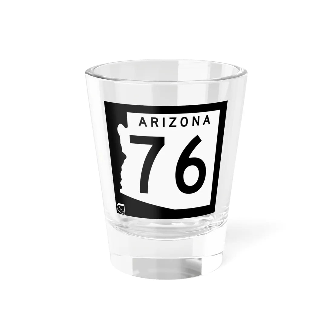Arizona 76 1963 (Arizona) (Road Sign) Shot Glass 1.5oz 1.5oz - Go Mug Yourself