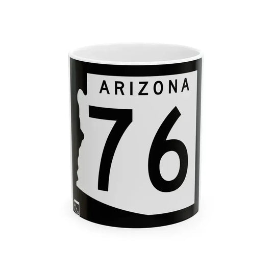 Arizona 76 1963 (Arizona) (Road Sign) White Coffee Mug 11oz - Go Mug Yourself