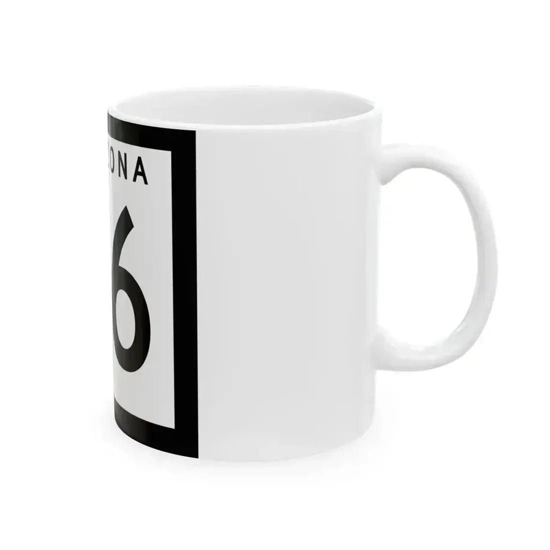 Arizona 76 1973 (Arizona) (Road Sign) White Coffee Mug - Go Mug Yourself