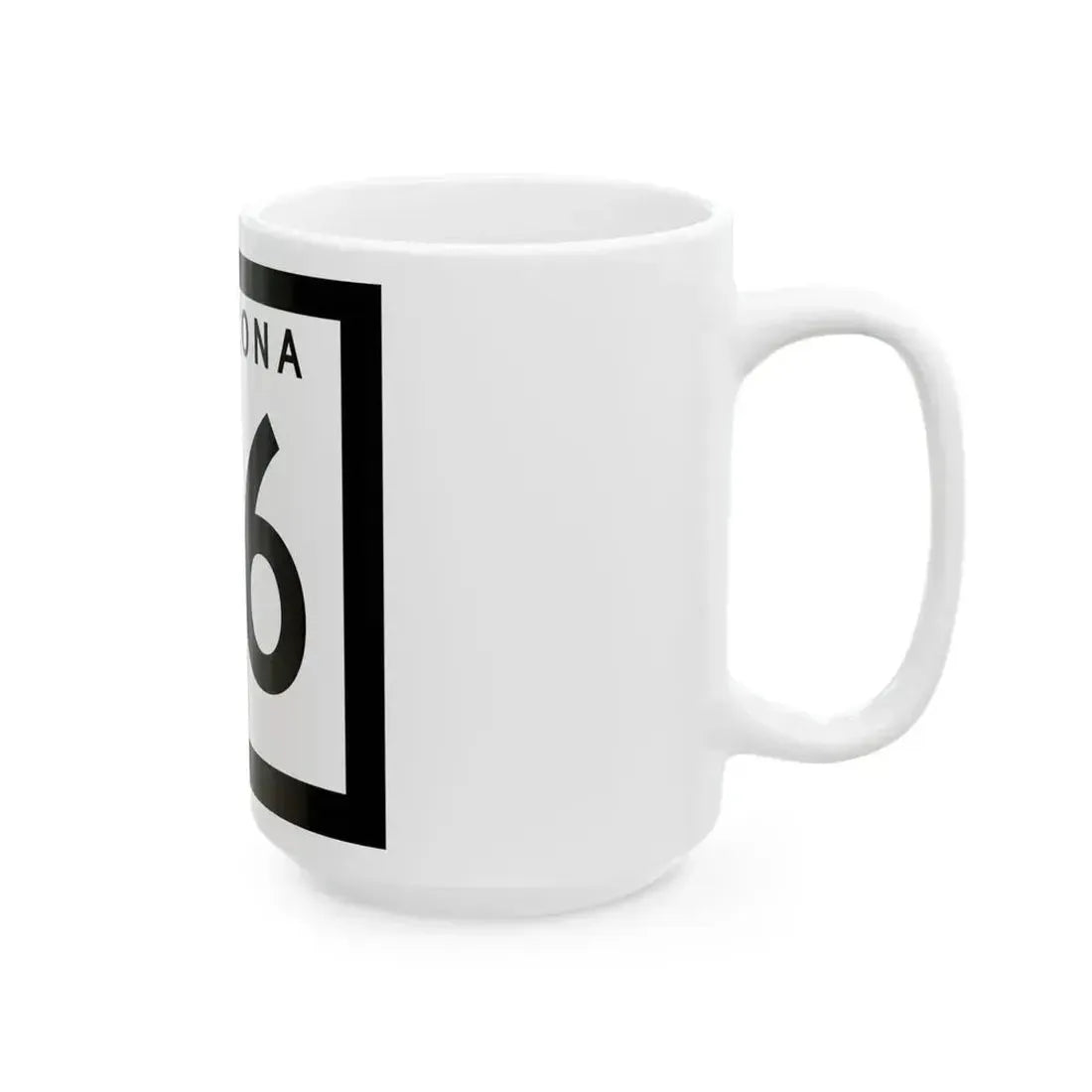 Arizona 76 1973 (Arizona) (Road Sign) White Coffee Mug - Go Mug Yourself
