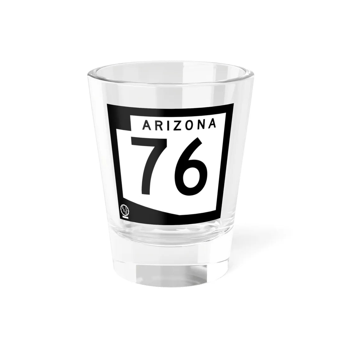 Arizona 76 1978 (Arizona) (Road Sign) Shot Glass 1.5oz 1.5oz - Go Mug Yourself