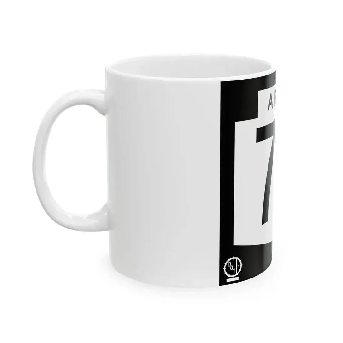 Arizona 76 1978 (Arizona) (Road Sign) White Coffee Mug - Go Mug Yourself