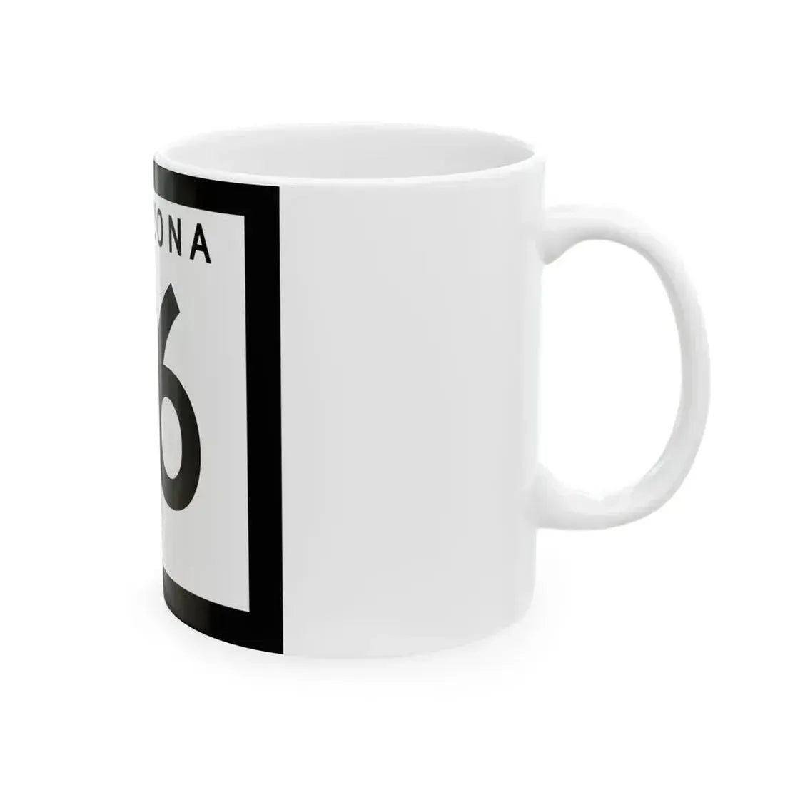 Arizona 76 1978 (Arizona) (Road Sign) White Coffee Mug - Go Mug Yourself