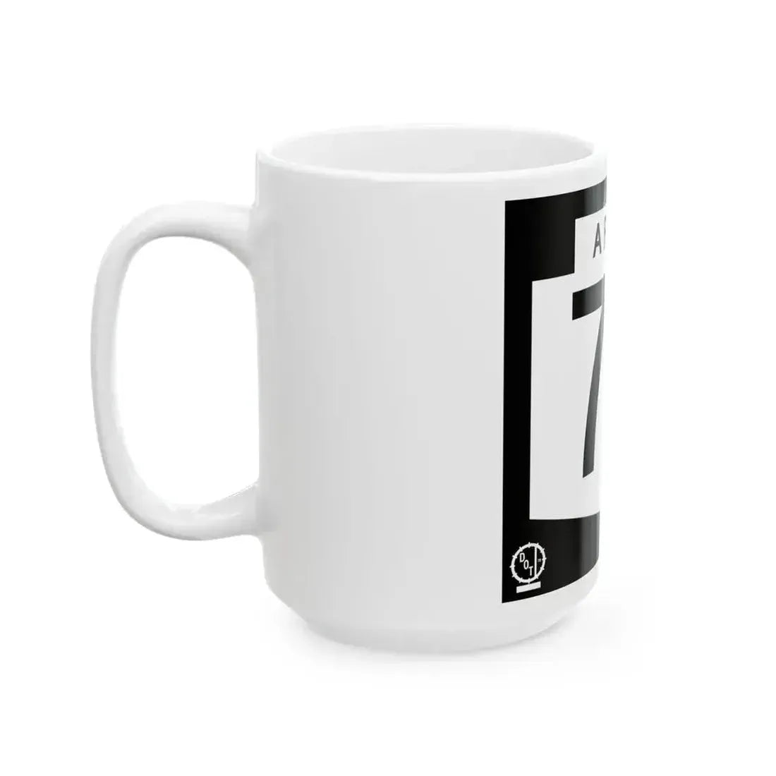 Arizona 76 1978 (Arizona) (Road Sign) White Coffee Mug - Go Mug Yourself