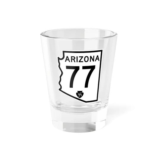Arizona 77 1956 (Arizona) (Road Sign) Shot Glass 1.5oz 1.5oz - Go Mug Yourself