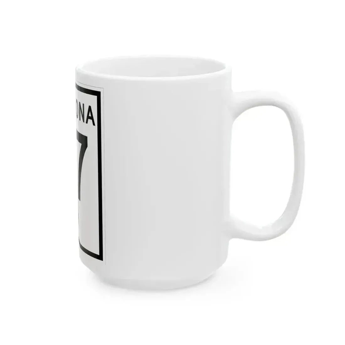 Arizona 77 1956 (Arizona) (Road Sign) White Coffee Mug - Go Mug Yourself